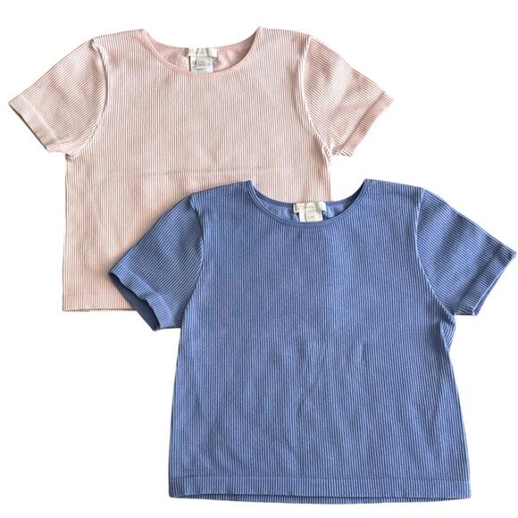 GB girls Other - GB GIRLS Ribbed Short Sleeve Tops L/XL